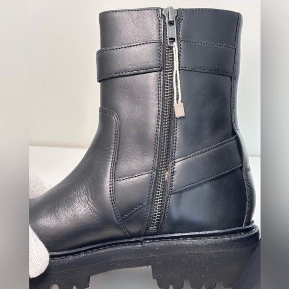 GRENSON Natasha Black Buckle Leather Boots US Size 8, UK 5.5, EU 38.5 - Picture 12 of 16